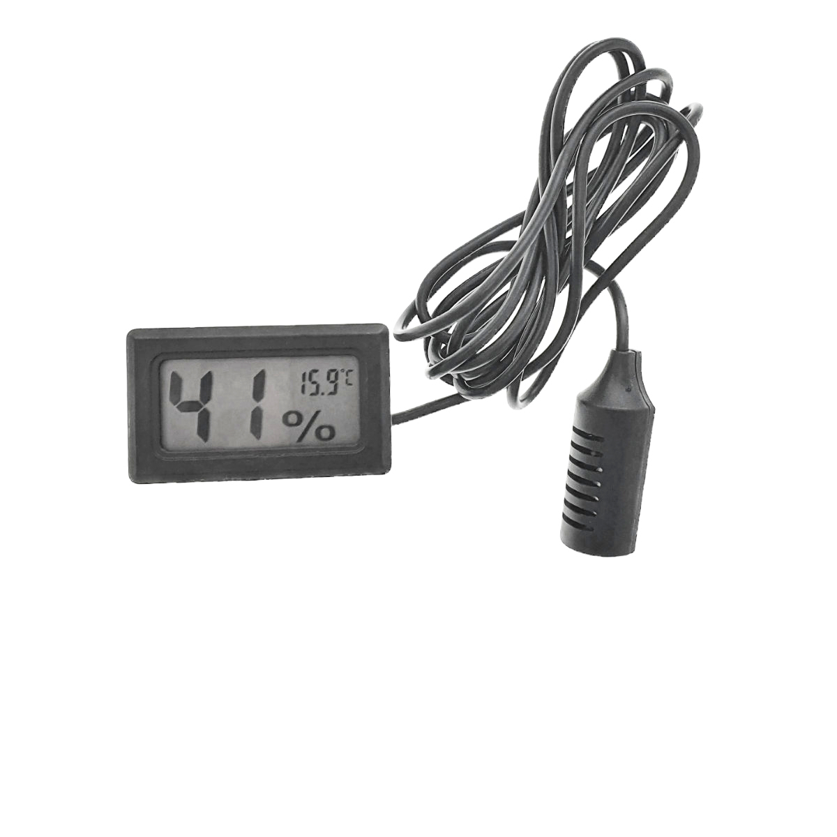 Termometru digital 8015A, si indicator umiditate, cu afisare LCD, negru [5]