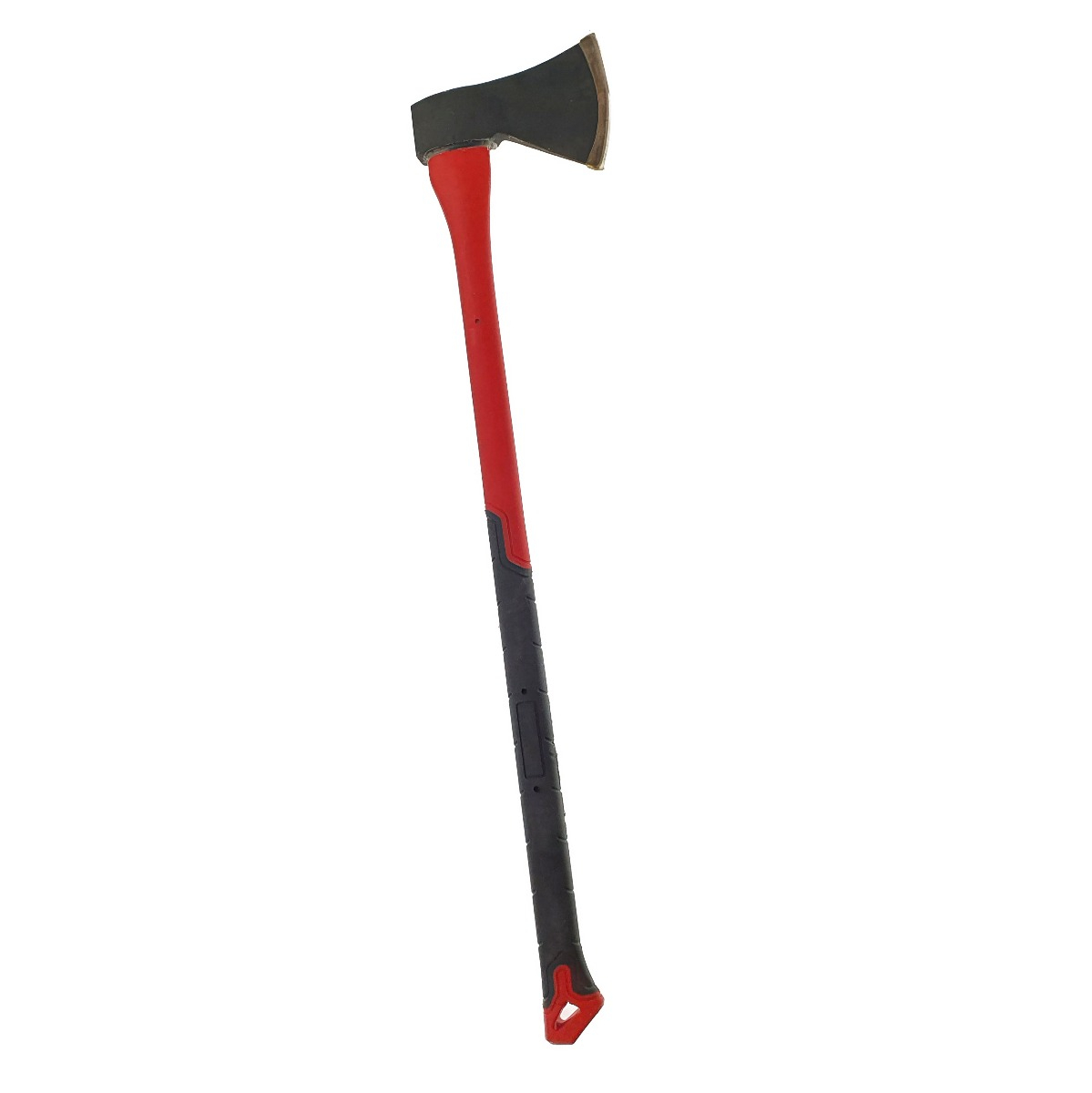 Topor pentru despicat, 2.45 Kg, cu coada din fibra si maner izolat anti-alunecare , lungime 88 cm, rosu cu negru [6]
