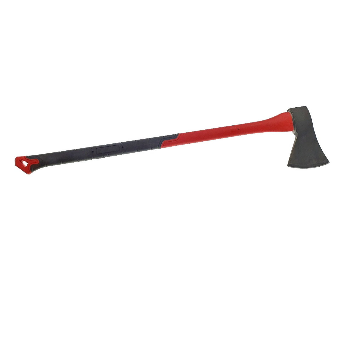 Topor pentru despicat, 2.45 Kg, cu coada din fibra si maner izolat anti-alunecare , lungime 88 cm, rosu cu negru [7]