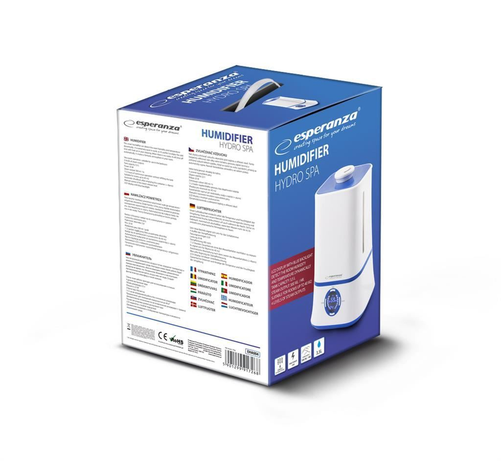 Umidificator Esperanza 3.5l Hydro Spa,cu display LCD [8]