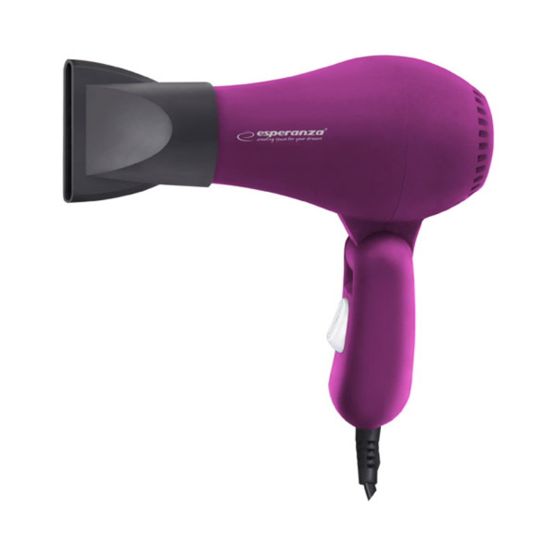 Uscator de par, 750W, 2 viteze, concentrator, maner pliabil, Esperanza Aurora, roz [4]