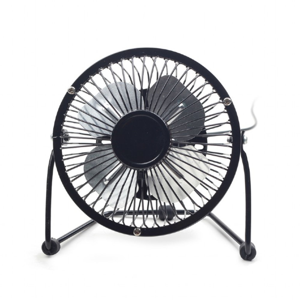 Ventilator 4'' USB, Gembird 08663, din metal, 160 x 155 x 75mm, lungime cablu 108 cm, negru [5]