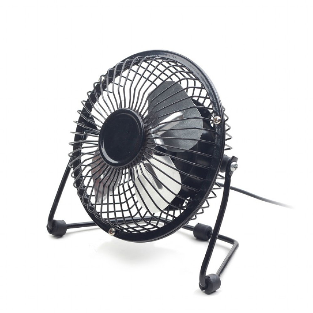 Ventilator 4'' USB, Gembird 08663, din metal, 160 x 155 x 75mm, lungime cablu 108 cm, negru [8]