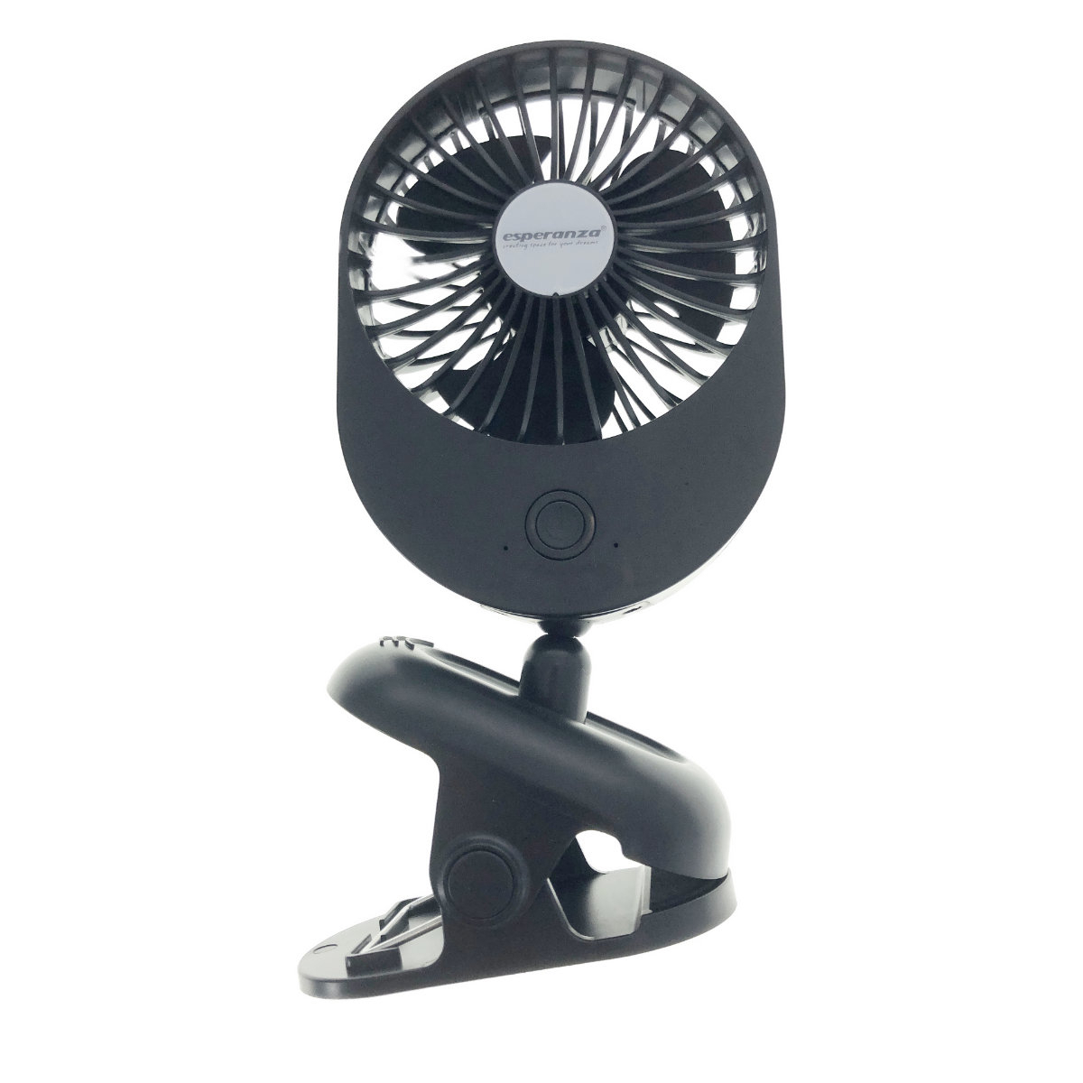 Ventilator 90 mm USB, Esperanza SILENE, cu clema de fixare, 3 viteze, 210 x 105 x 100 mm, negru [1]
