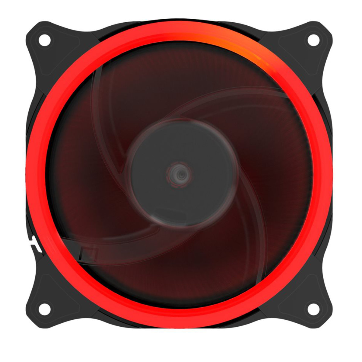 Ventilator PC, Gembird Huracan 200R, 120 x 120 x 25 mm, 16 Led rosii, 3p + 4p, 1100 rpm, 12V [1]