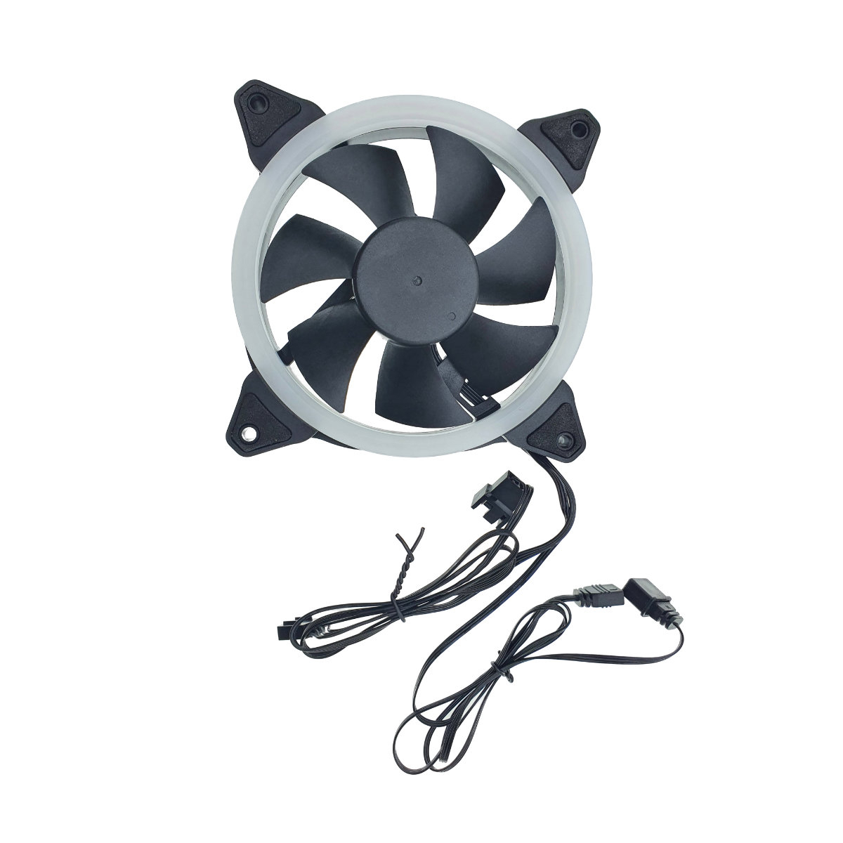 Ventilator PC, Gembird Huracan X-ARGB, 120 x 120 x 25 mm, 16 LED RGB, conectori ARGB mama si tata, 1100 rpm, 5V [4]