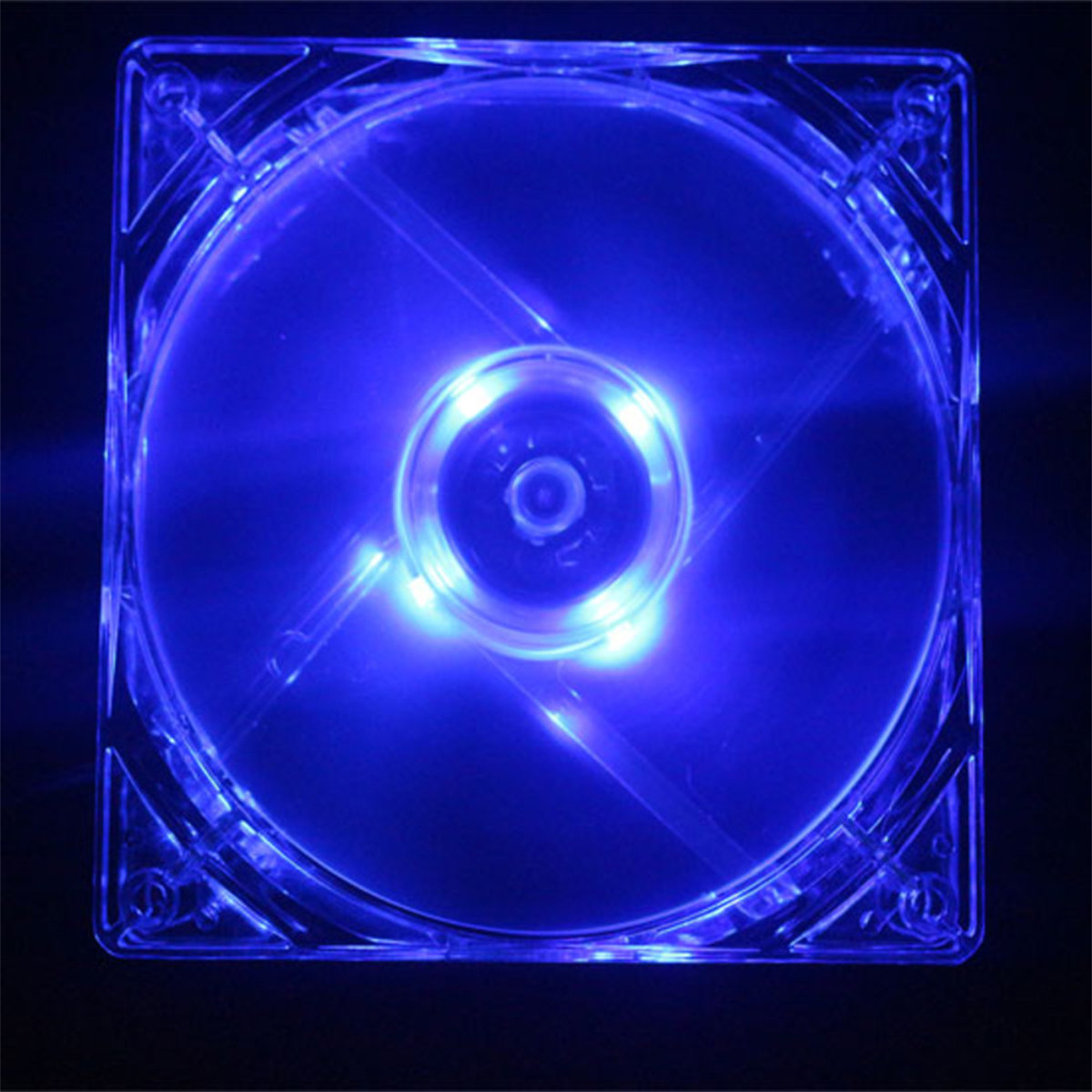 Ventilator PC, LHR Super fan, iluminare LED albastra, 80 x 80 x 25 mm , 3000RPM, 12v, 0.20A [7]