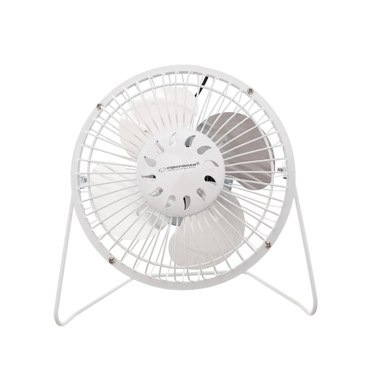 Ventilator USB YUGO EA149W, din metal, 20x17x8cm, alb [6]