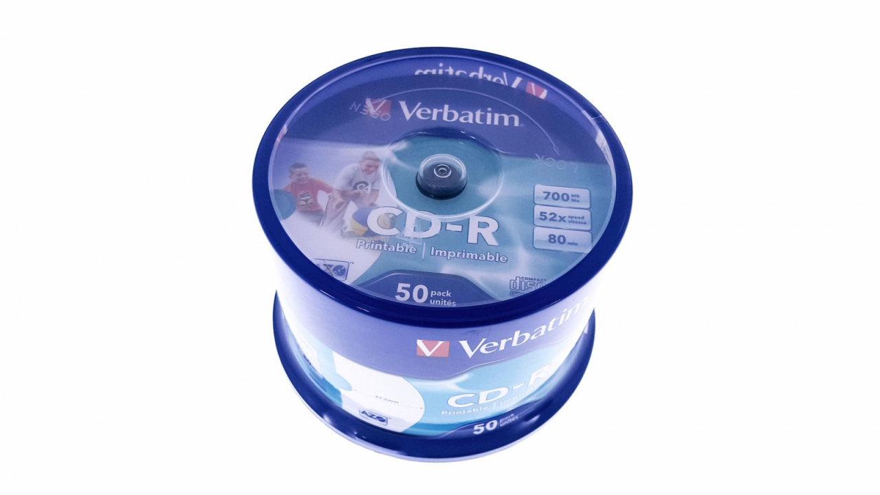 VERBATIM CD-R 700MB 52X AZO PRINTABLE FULL CAKE*50 43438 [5]