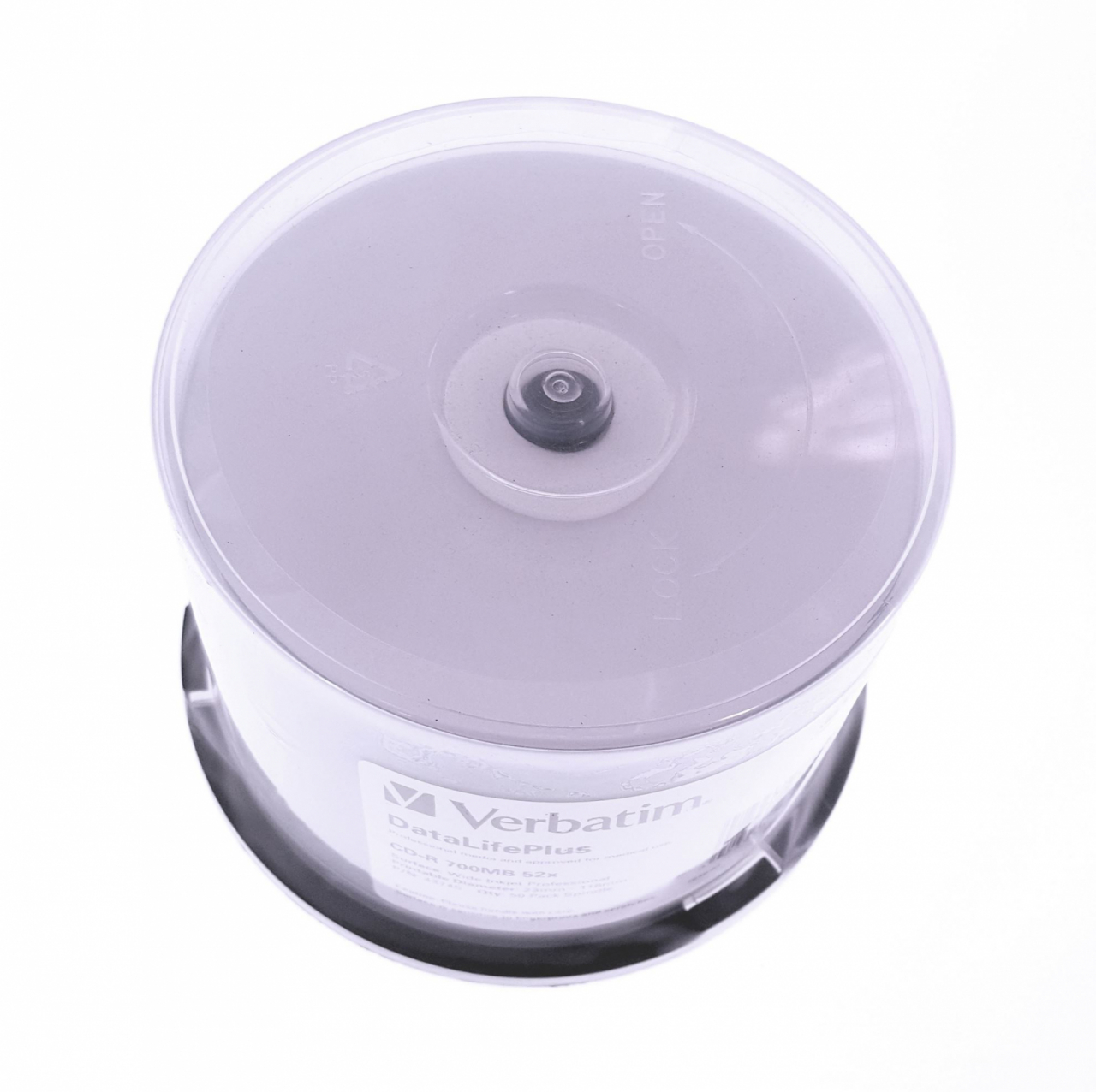 VERBATIM CD-R 700MB 52X AZO WIDE PRINTABLE NO ID CAKE*50 43745 [2]