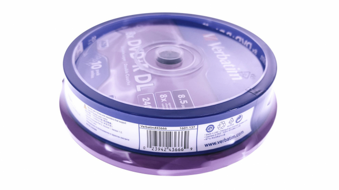 VERBATIM DVD+R 8,5GB 8X DOUBLE LAYER CAKE*10 43666 [3]