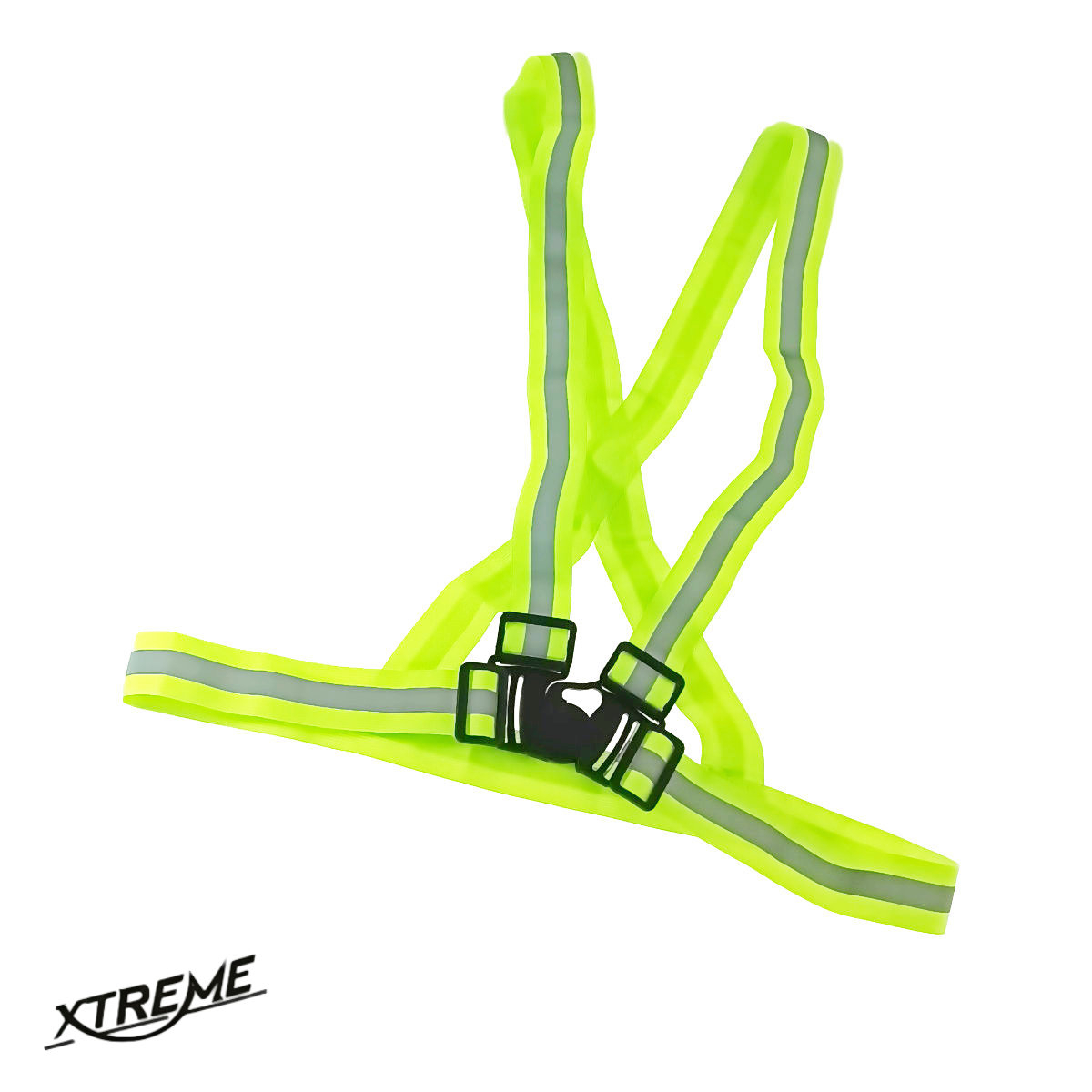 Vesta reflectorizanta cu bretele reglabile , Xtreme XL 12071, pentru vizibilitate, verde fluorescent [2]