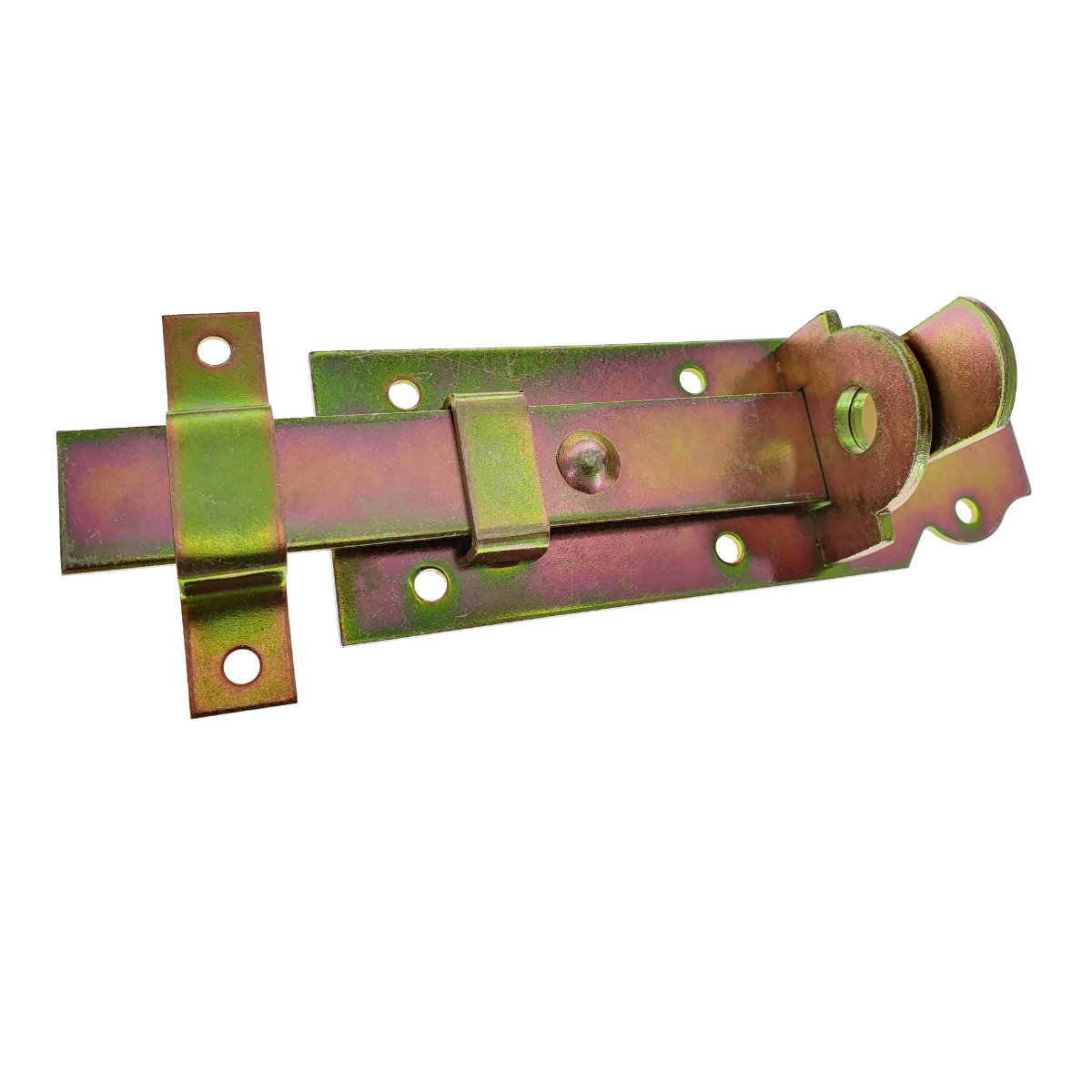 Zavor aplicat, cu tija plata si orificii blocare, zincat, 140 mm [5]