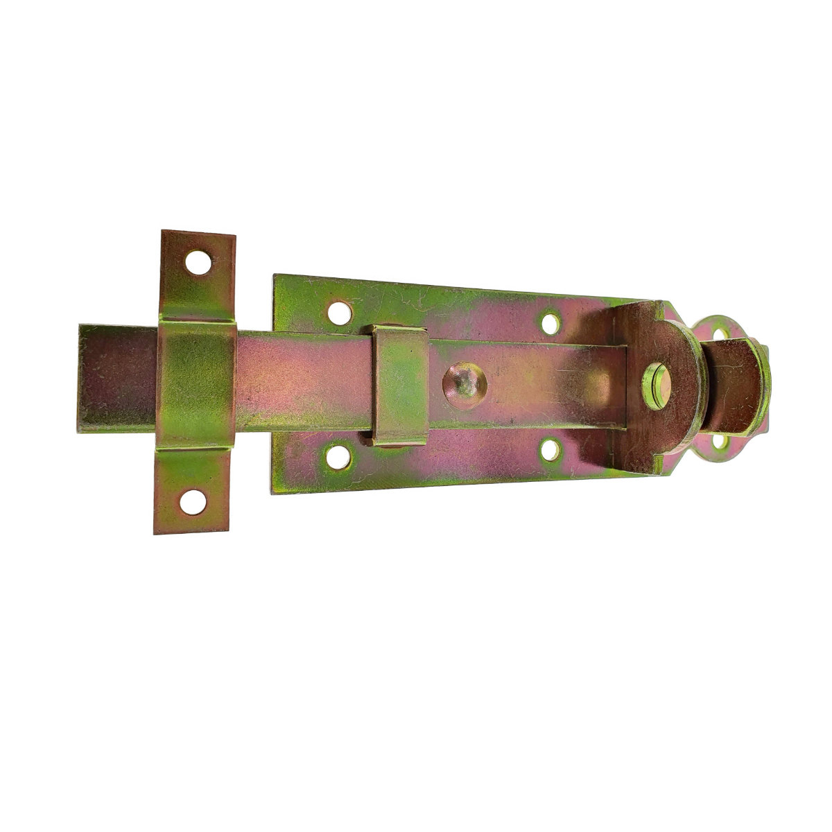 Zavor aplicat, cu tija plata si orificii blocare, zincat, 140 mm [3]