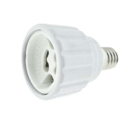 Adaptoare priza - Adaptor bec pentru soclu E14 la GU10, FL-95983, alb