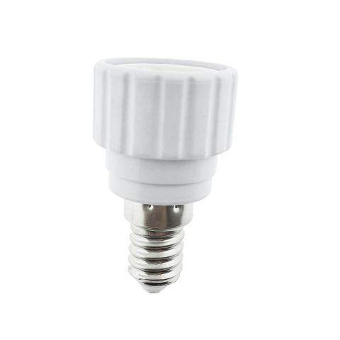 Adaptor bec pentru soclu E14 la GU10, FL-95983, alb [1]
