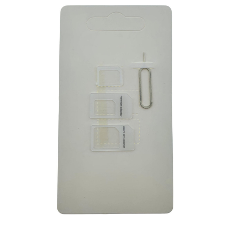 Adaptor cartela SIM, kit universal pentru telefoane mobile, Forever 22237, Nano-Micro-SIM card adapter [1]