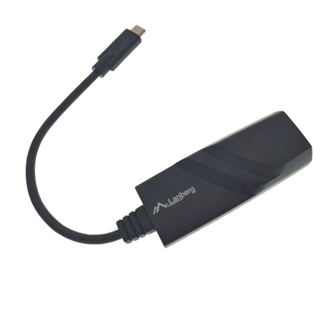 Adaptor LAN Gigabit Lanberg 41871, USB 3.1 tip C la RJ45 ethernet 1000Mbps [10]