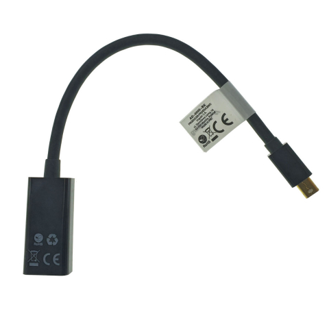 Adaptor Lanberg 40868, DisplayPort mini tata la HDMI mama, lungime 20 cm , rezolutie maxima pana la 1920 x 1200 (1080p) la 60 Hz, negru [10]