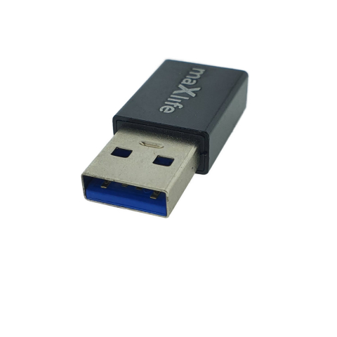 Adaptor Maxlife 94073 USB-C mama la USB 3.0 tata, in blister, negru [2]