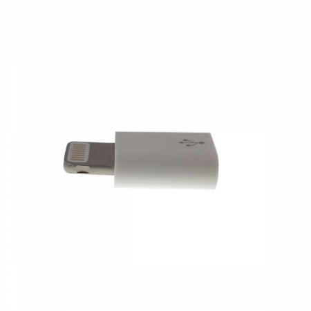 Adaptor microUSB la lightning 8 pini pentru iPhone, alb [3]