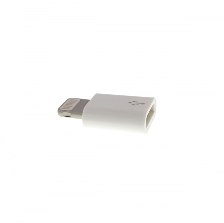 Adaptor microUSB la lightning 8 pini pentru iPhone, alb [1]