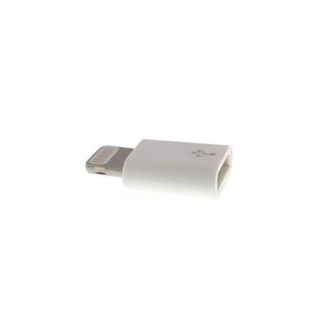 Adaptor microUSB la lightning 8 pini pentru iPhone, alb [5]