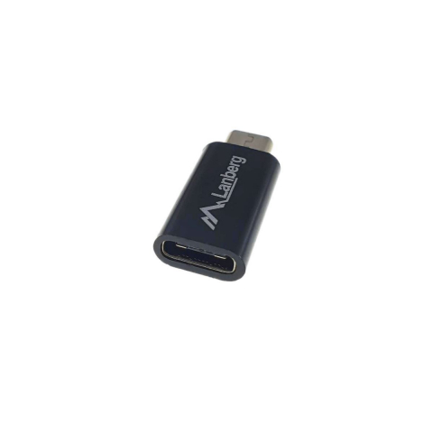 Adaptor OTG Lanberg 41852, USB tip C mama la microUSB 2.0 tata, date si incarcare, negru [3]
