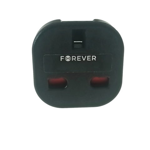Adaptor priza UK la priza Europa, Forever 39437, 10A, negru [1]