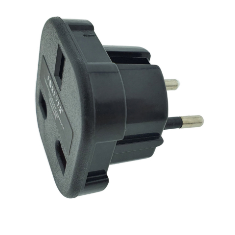 Conectica IT - Adaptor priza UK la tip priza Europa, Forever 39437, negru