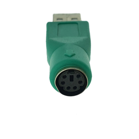 Adaptor PS2 mama la USB tip A tata, pentru tastatura/mouse, verde [4]