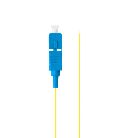 Adaptor retea fibra optica coada/Pigtail cu conector SC/UPC, lungime 2m, Lanberg 43352, Easy Strip SM G657A1, galben [1]