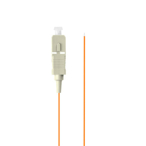 Adaptoare priza retea - Adaptor retea fibra optica coada/Pigtail cu conector SC/UPC, lungime 2m, Lanberg 43366, Easy Strip MM OM2, portocaliu