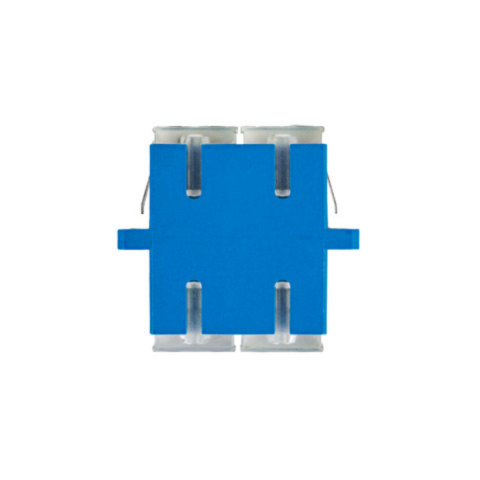 Adaptor retea fibra optica cu conectori SC/UPC, Lanberg 43367, SM DUPLEX, capace transparente, albastru [3]
