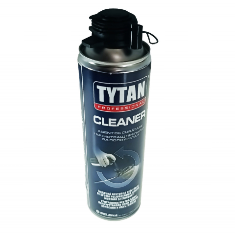 Materiale constructii - Agent de curatare a spumei poliuretanice si adezivilor, Tytan Professional SLN-00013, 500ml