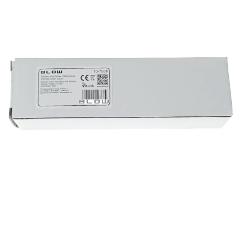 Alimentator compact pentru LED-uri, 220V la 12V-5A, 60W, Blow 12728, alb cu albastru [2]