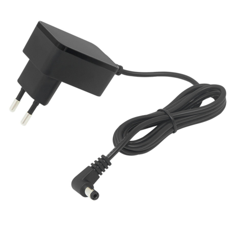Alimentare stabilizata - Alimentator de 12V-0.5A, 6W, cu mufa jack 2.1x5.5mm la 90 grade, Blow 10285, cablu de 1.2m, polaritate inversata, negru