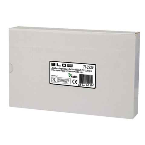 Alimentator de 24V-4A, 96W, cu mufa jack 2.1x5.5mm, cabluri alimentare de 1.1m si 1.2m, Blow 11944, negru [4]