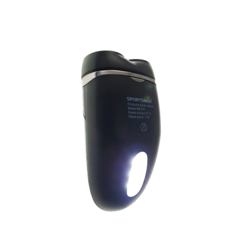 Aparat de ras electric,Sportsman SM-516,cu baterii AA si lanterna 3 led,negru [12]