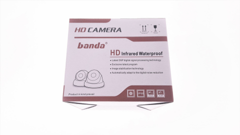 BANDA- Camera supraveghere video exterior HD, IP66, lentile 3.6mm,1.0MP, 12V,720P [9]