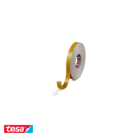 Bricolaj - Banda dublu adeziva buretata Tesa 4957, rezistenta UV si apa, pentru fixare exterioara si interioara, 19 mm x 25 m