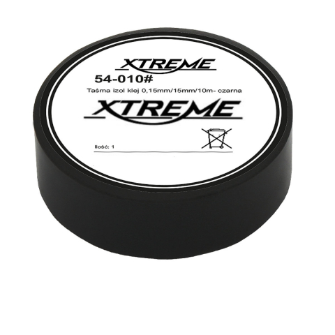 Adezivi - Banda izolatoare adeziva, XTREME 07065, 0.15mmx15mm, 10m lungime, PVC, neagra