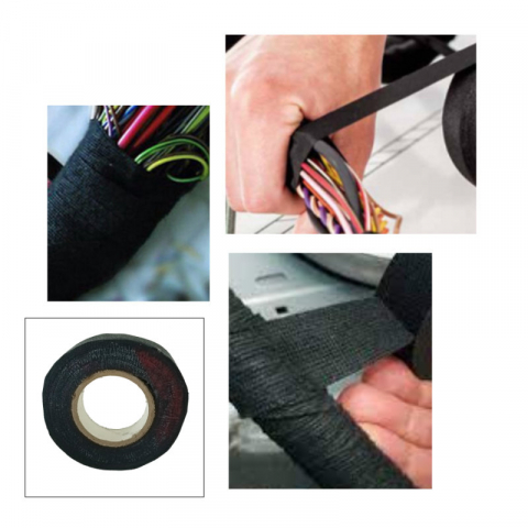Banda izolatoare textila, FS-40212 93435, lungime 8.5m, neagra [4]