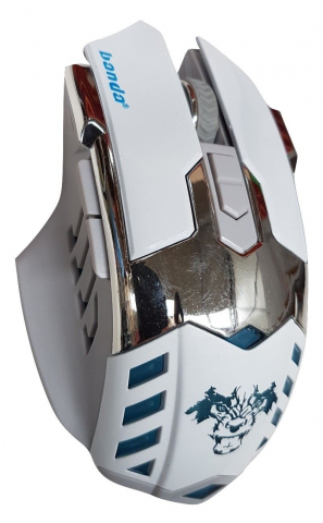 BANDA - Mouse USB [ G4-W ] GAMING 6D - WHITE - LED [5]