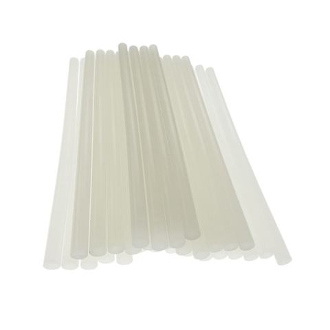 Accesorii lipit - Bara silicon semitransparent 11mm diametru x 270mm lungime, 26g ,baton rezerva pentru pistol de lipit