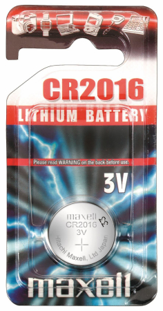 Baterii butoni 3V CR - Lithium - Baterie CR2016 3V Maxell,litiu, 1 bucata/blister,(pret/buc)