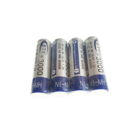 Baterii reancarcabile BTY AA R06, 1.2V, 3000mAh Ni-MH,set 4 bucati (pret/set) [6]