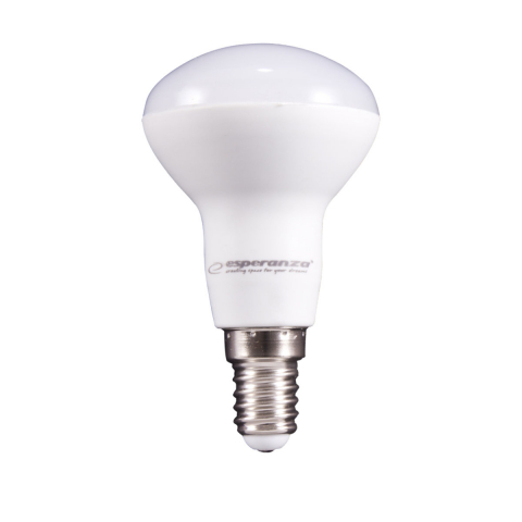 E14 lumina naturala - Bec LED clasic E14 R50, Esperanza 93938, 8W, 3000K, 720lm, 220V, clasa energetica A+, lumina alba naturala