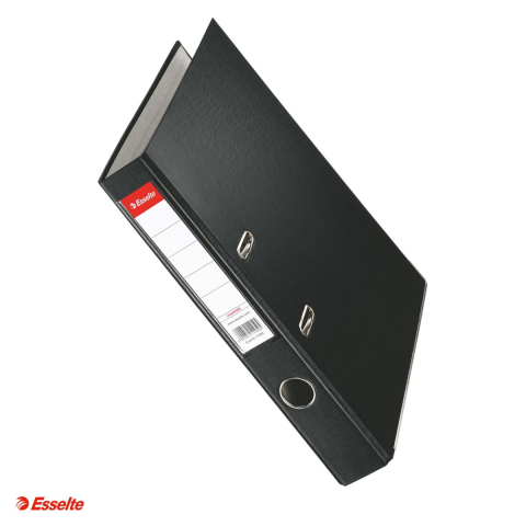 Bibliorafturi - Biblioraft Esselte Economy, PP, A4, 50 mm, capacitate 350 coli (80 g/mp), negru