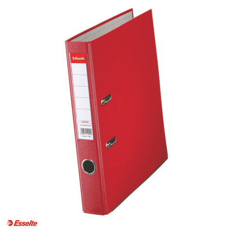 Bibliorafturi - Biblioraft Esselte Economy, PP, A4, 50 mm, capacitate 350 coli (80 g/mp), rosu